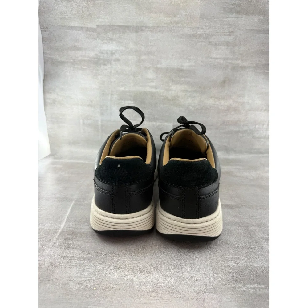 Johnston & Murphy Men TRUFOAM Black Leather Perforated Sneakers 25-2805 Size 8M
